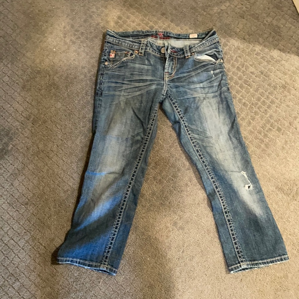 MEK crop denim jeans